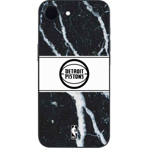 NBA Detroit Pistons Marble iPhone 16e Skin